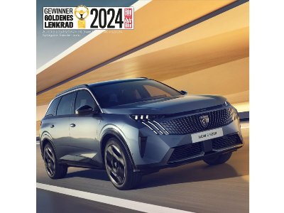 GOLDEN STEERING WHEEL 2024: THE NEW PEUGEOT E-5008 AWARDED 'BEST FAMILY VEHICLE'