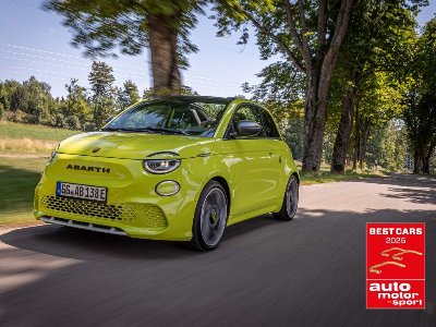 Abarth 500e named the best “Mini Car” in the Auto Motor und Sport’s Best Cars awards