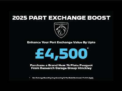 Get Up To £4,500 Value When You Purchase a BRAND NEW 74 Plate Peugeot From Us !