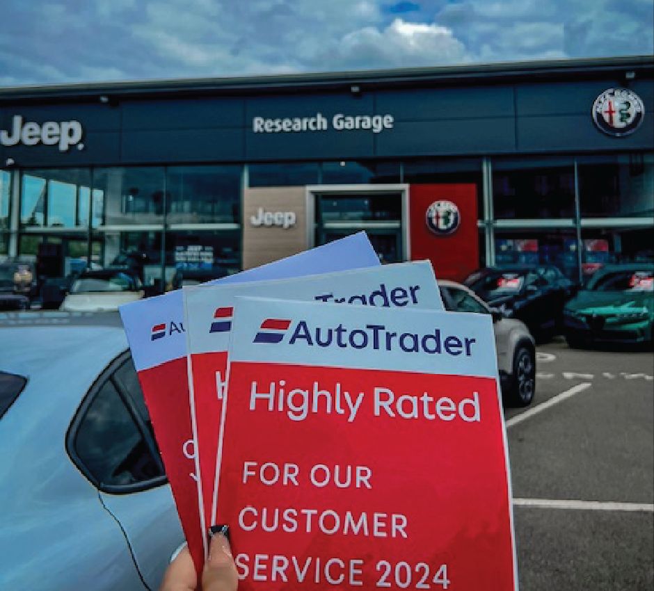 Autotrader Highly Rated Award 2024! For our outstanding customer service!