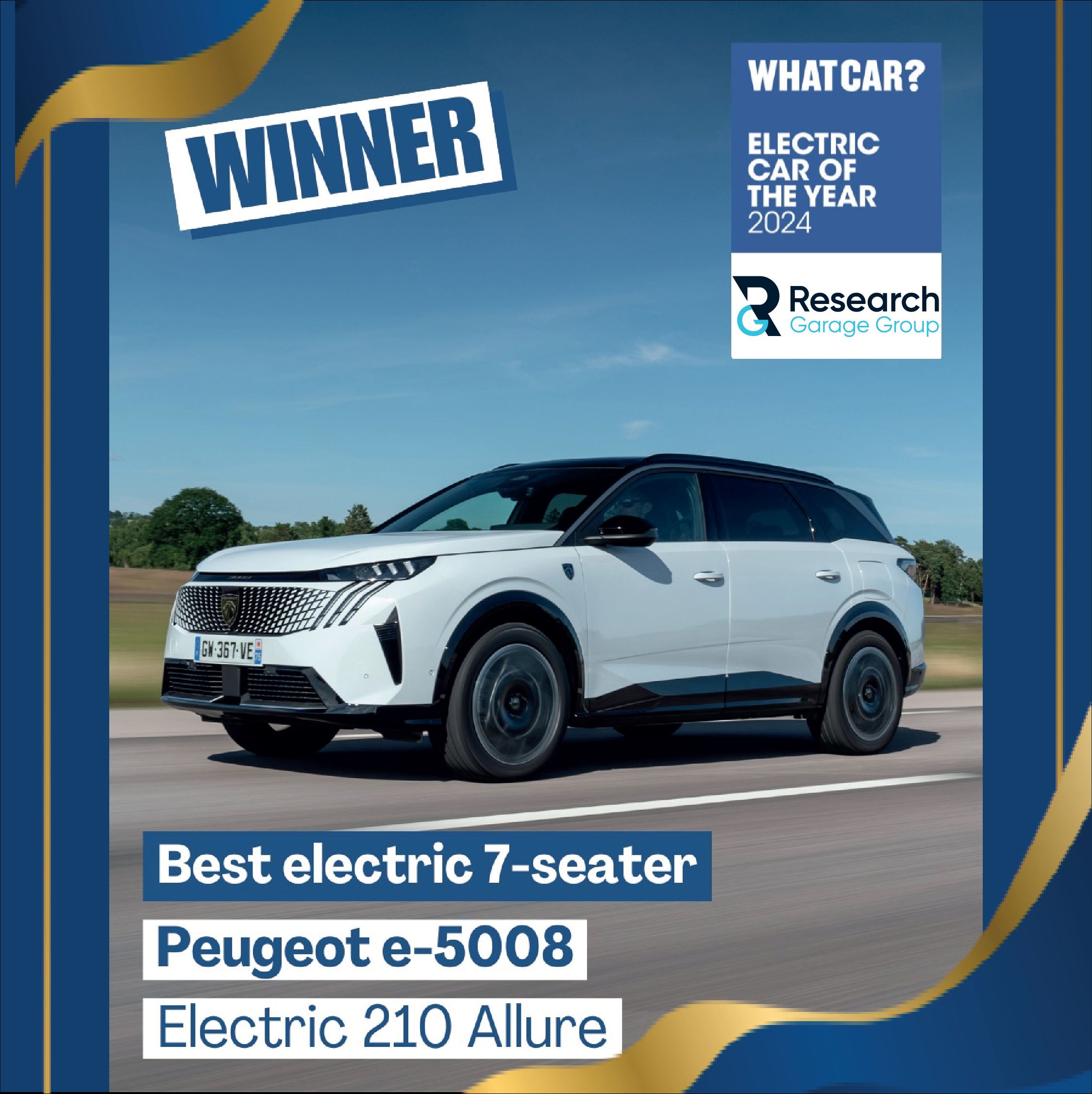 Peugeot e-5008 Wins Electric Car Of The Year 2024 !